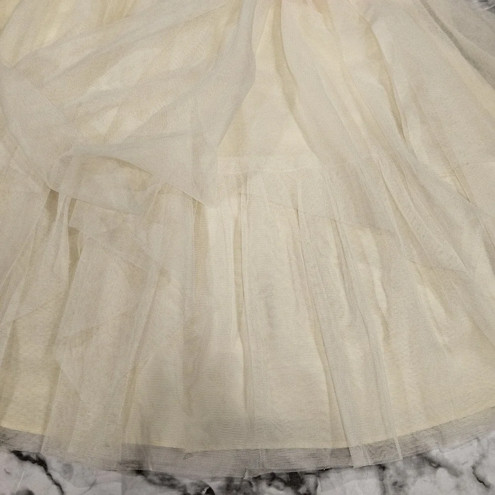 Jona Michelle Yellow Pastel Rainbow Sequins Easter Spring Tulle‎ Dress Size 7
